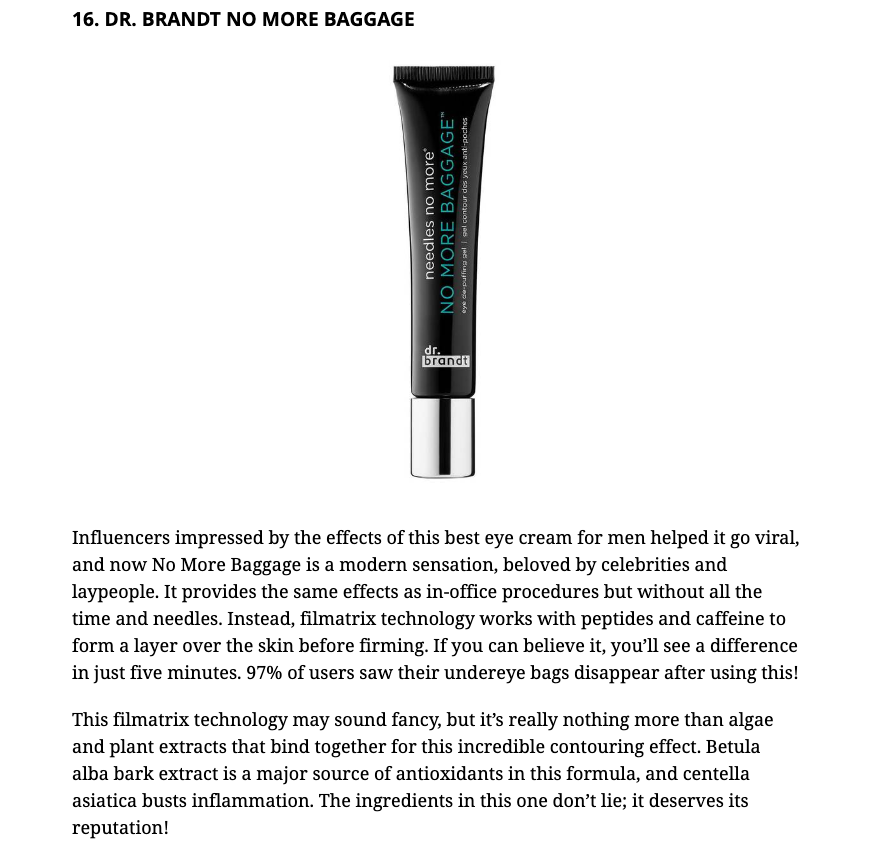 24 Best Eye Creams for Men in 2023 in Miami Herald