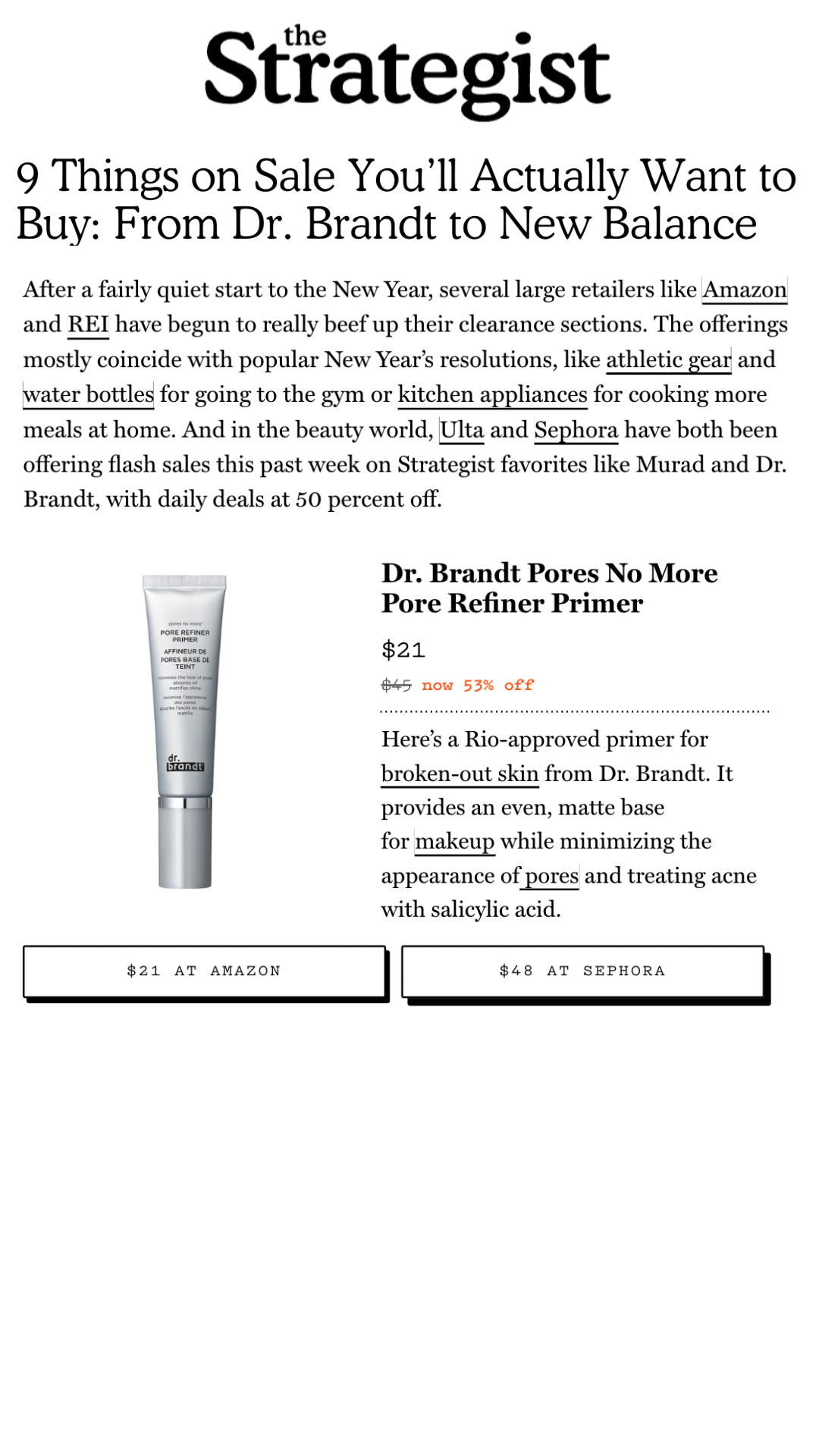 9 Things on Sale You’ll Actually Want to Buy: From Dr. Brandt to New Balance in New York Magazine