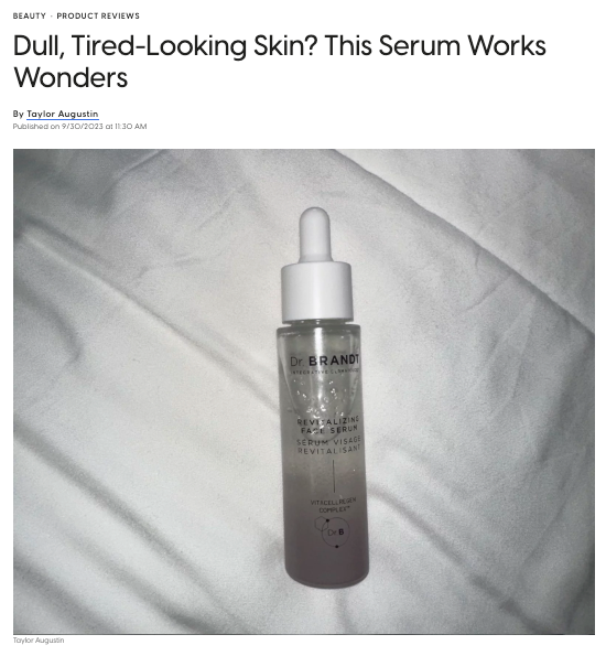 Dull, Tired-Looking Skin? This Serum Works Wonders