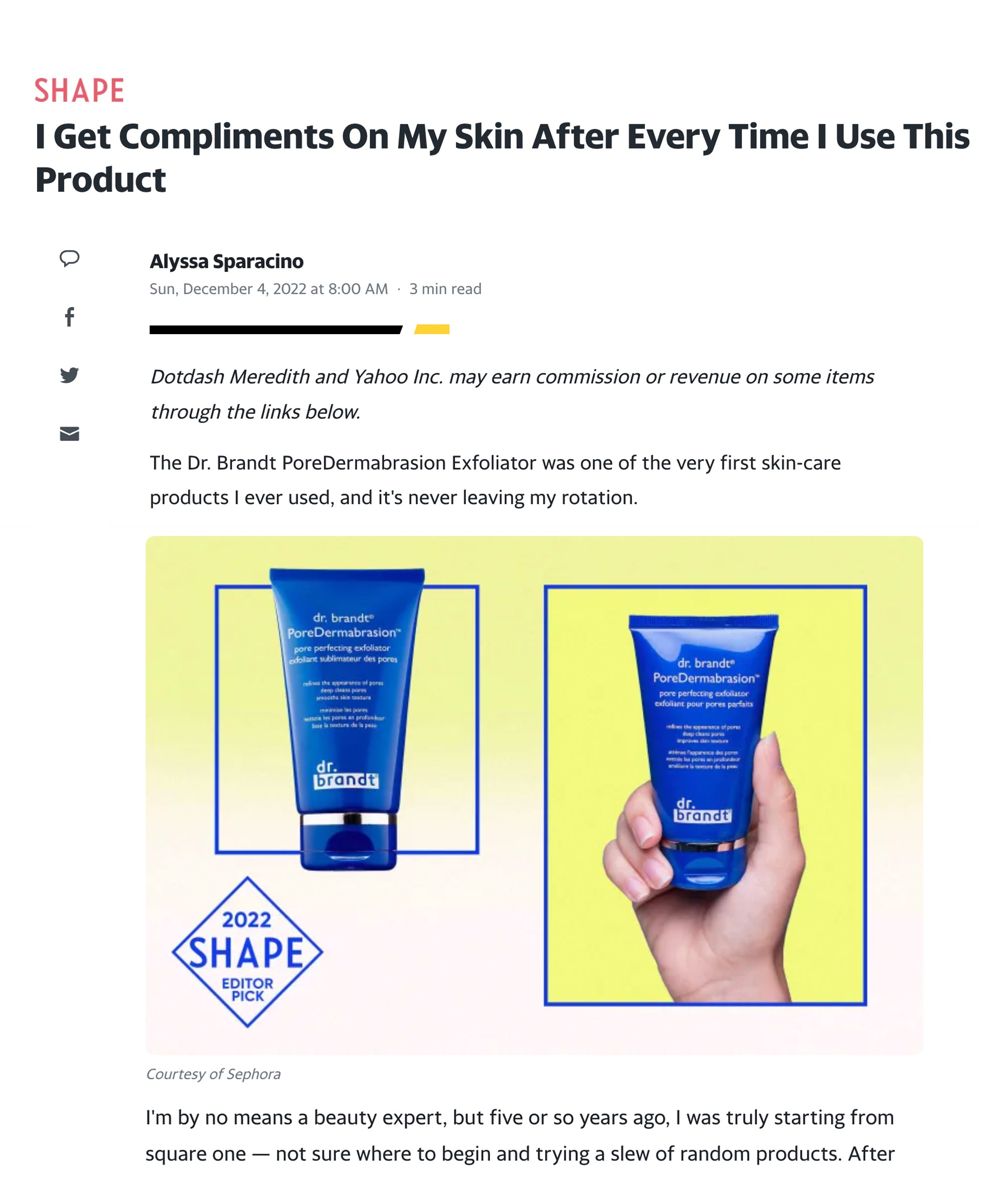 I Get Compliments On My Skin After Every Time I Use This Product On Yahoo