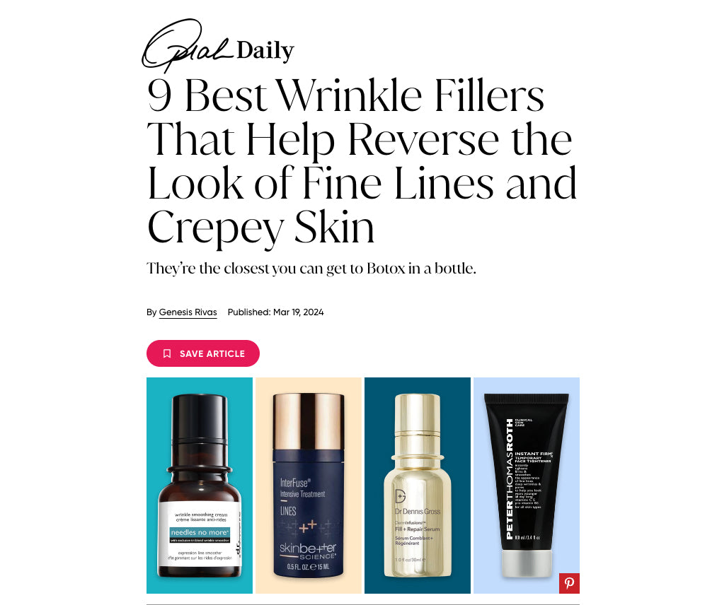 9 Best Wrinkle Fillers That Help Reverse the Look of Fine Lines and Crepey Skin