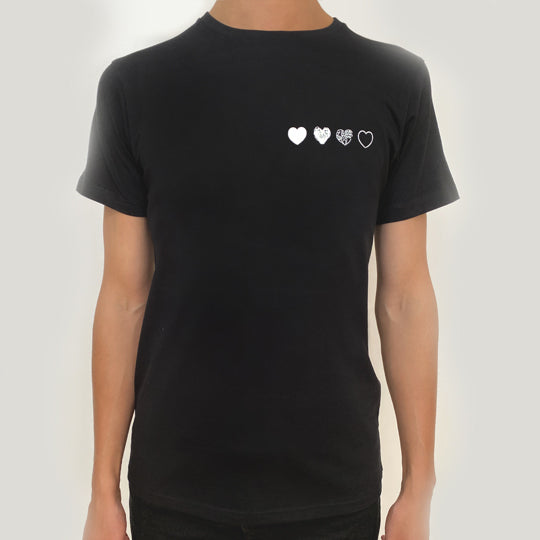 Hearts 4 You T-shirt Black